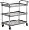 GATTO 3-Tier Plastic Trolley w/ Tote Boxes & Bins